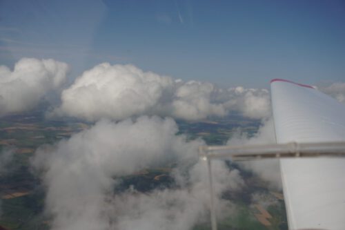 Auch mal über den Wolken unterwegs