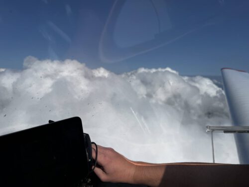 Auch mal über den Wolken unterwegs